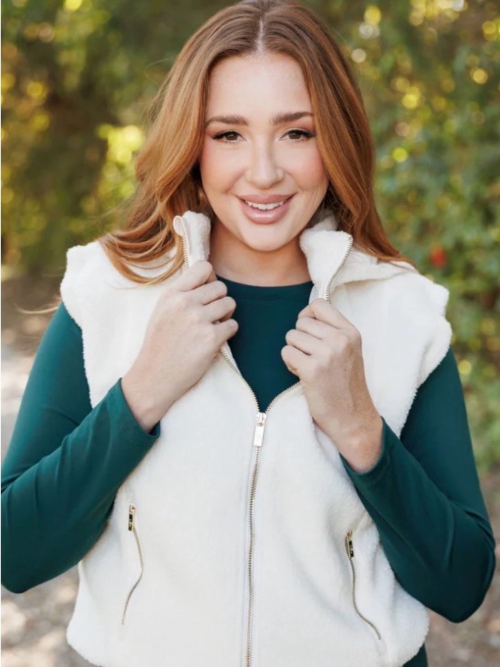 Salt Project Jacket Women’s Small Alpine Vest in Cream NWT Sherpa